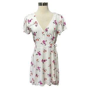 Abercrombie & Fitch Floral Cottage Wrap Dress Womens S Feminine Party Romantic